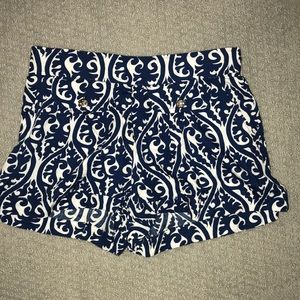 Patterned High Rise flowy shorts